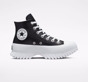 Dámské Boty Converse Chuck Taylor All Star Lugged 2.0 Læder Černé Bílé | 59EXOYCWS