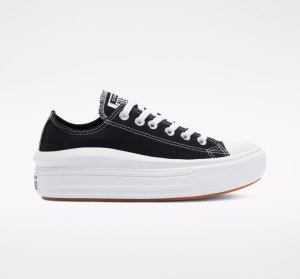 Dámské Boty Na Platformy Converse Chuck Taylor All Star Move Černé Bílé Bílé | 20IDPRZCN