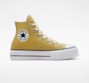 Dámské Boty Na Platformy Converse Chuck Taylor All Star Lift Surplus Zlaté | 25SZWLDVF