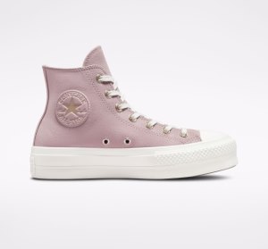 Dámské Boty Na Platformy Converse Chuck Taylor All Star Lift Earthy Šedé Fialové | 29XMHDUWI