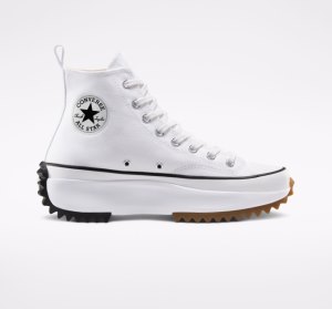 Dámské Boty Na Platformy Converse Run Star Bílé Černé | 21DJPMBKO