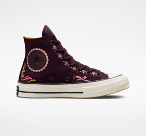 Dámské Boty Na Platformy Converse Run Star de Muertos Černé Fuchsie | 38DHQEPJB