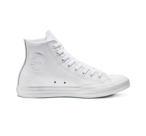 Dámské Kožené Boty Converse Chuck Taylor All Star Læder Bílé | 87PLNSKDF