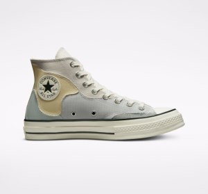 Dámské Plátěné Boty Converse Chuck 70 Crafted Patchwork Hnědé Citrón | 74VXAPNFB