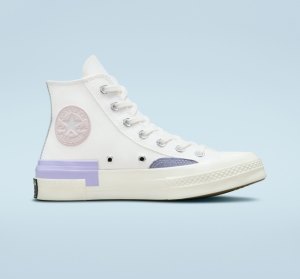 Dámské Plátěné Boty Converse Chuck 70 Pop Layers Bílé Fialové | 31IXLVSPF