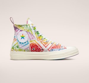 Dámské Plátěné Boty Converse Chuck 70 Pride Bílé Červené | 50UNIRTLV