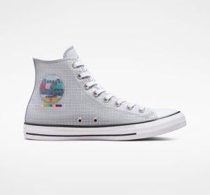 Dámské Vysoké Converse Chuck Taylor All Star Grid Šedé Viacfarebný | 31HOPQCSD