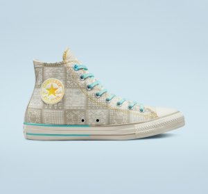 Dámské Vysoké Converse Chuck Taylor All Star Mi Gente Mi Alegria Oranžové | 84BTUZALC