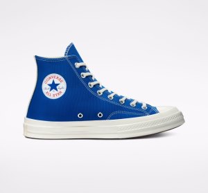 Dámské Vysoké Converse Comme des PLAY Chuck 70 Blankyt Černé | 51VZTJXFB