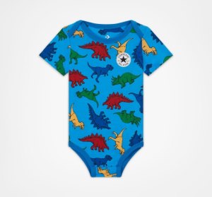 Dětské Body Converse Dino Explorer S Kapucí Coverall Tmavě Blankyt | 67BIHQYVA