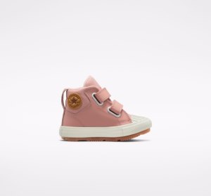 Dětské Boty Converse Chuck Taylor All Star Berkshire Easy-On Læder Červené Růžové Červené Růžové | 32FSJHPQT