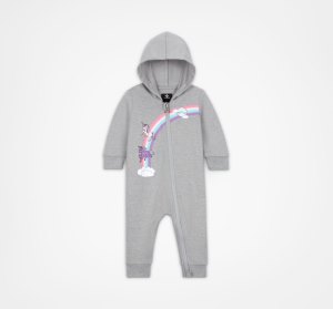 Dětské Jeden kus a sady Converse Unicorn Coverall Světle Šedé | 04ZVJQILP