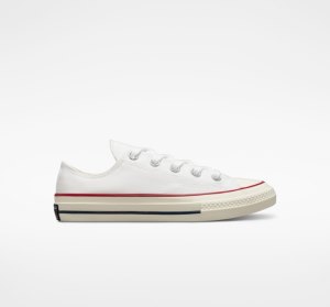 Dětské Plátěné Boty Converse Chuck 70 Vintage Bílé Tmavě Červené | 53LIZHTGW