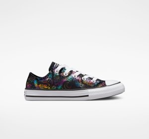 Dětské Plátěné Boty Converse Chuck Taylor All Star Butterfly Shine Černé Růžové Fialové Blankyt | 02ULKVZTR