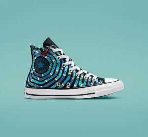 Dětské Plátěné Boty Converse Chuck Taylor All Star Snake Černé Fialové | 07LWECRYQ