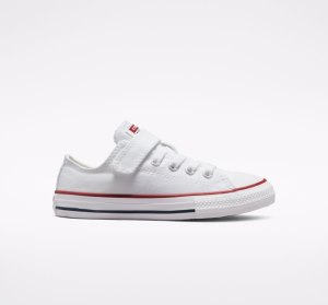 Dětské Plátěné Boty Converse Chuck Taylor All Star Easy-On Bílé Bílé Béžový | 09ZBDFNSG