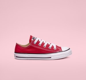Dětské Plátěné Boty Converse Chuck Taylor All Star Classic Červené | 72GZRTYBK