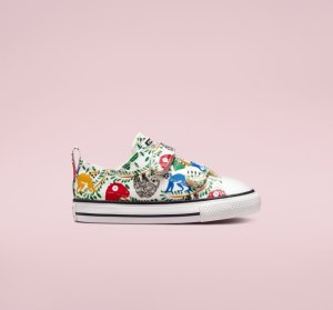 Dětské Plátěné Boty Converse Chuck Taylor All Star Easy-On Multicolored Animals Bílé Viacfarebný Černé | 80FKNGPHM