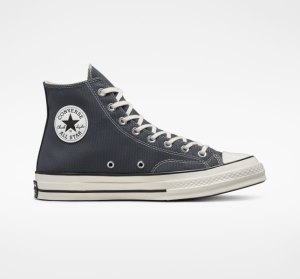 Pánské Plátěné Boty Converse Chuck 70 Vintage Šedé Černé | 02VGNULSY