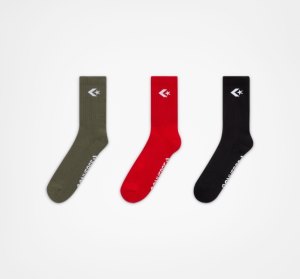 Pánské Ponožky Converse 3-Pack Classic Star Chevron Bílé | 23UPZDISR