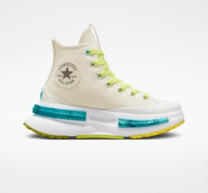 Pánské Vysoké Converse Run Star Legacy CX Mi Gente Mi Alegria Béžový Citrón Světle Tyrkysové | 47AGXEURV